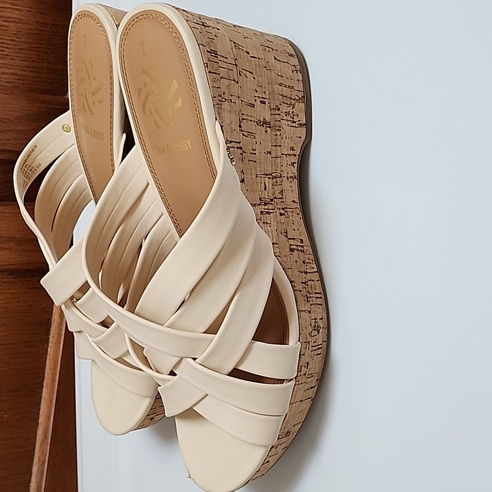 Sam & Libby Wedge Sandals NWT
